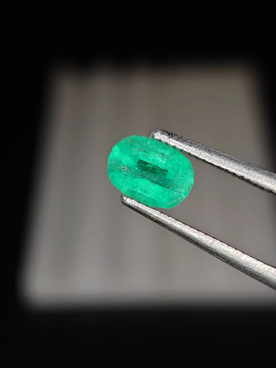 0.6ct Natural Oval Faceted Panjsher Emerald from Afghanistan — view 2